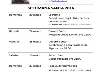 Settimana Santa 2016