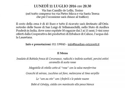 Cena in Via – seconda edizione