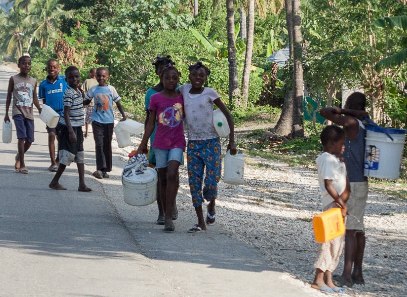 Costruire un pozzo ad Haiti