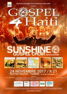 Concerto Sunshine Gospel Choir – novembre 2017